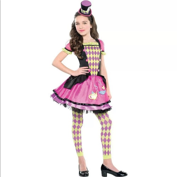 🧚 Host Pick 🧚 Disney Alice In Wonderland Mad Hatter Child's Costume Medium - Picture 1 of 3